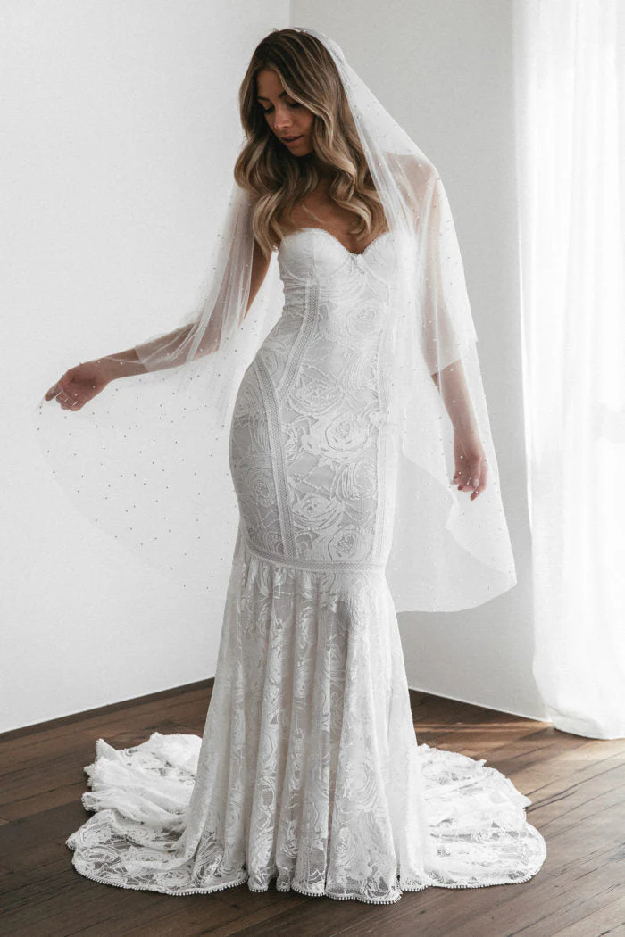 Pearly Midi Veil - Image 3